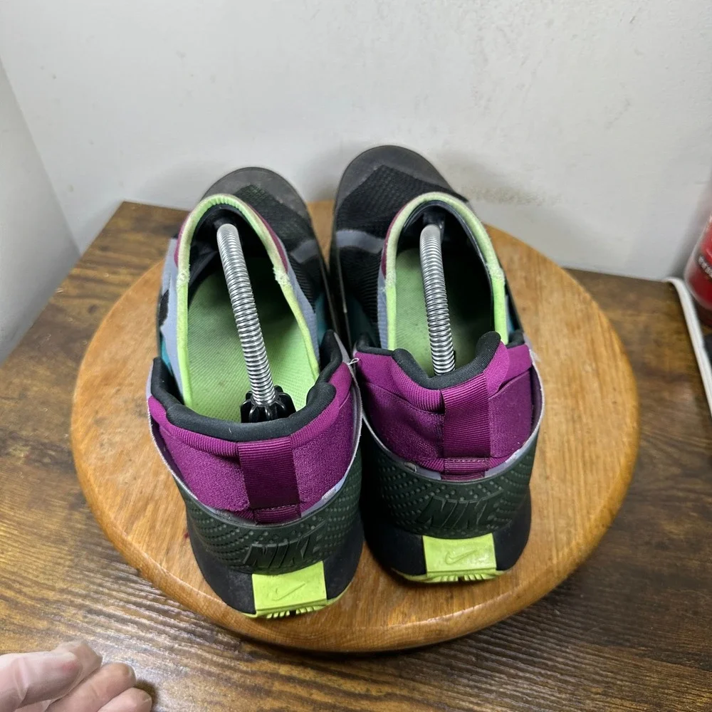 Nike Go FlyEase Mens 11 Black Berry Lime Hands Free Sneakers CW5883-004